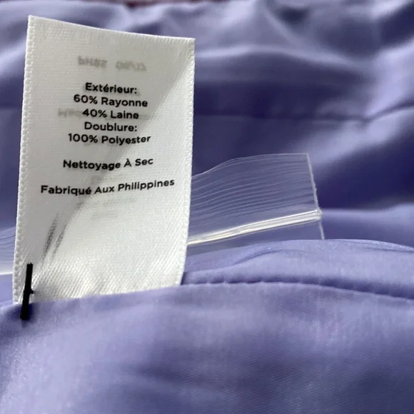 New Talbots Petite Wool lilac Jacket size 10P - Picture 13 of 16